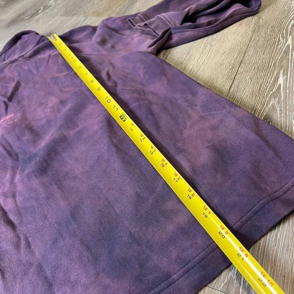 Lady Vesta Jacket Womens XL Purple Notre Dame Supima Cotton Zip Up Sweatshirt